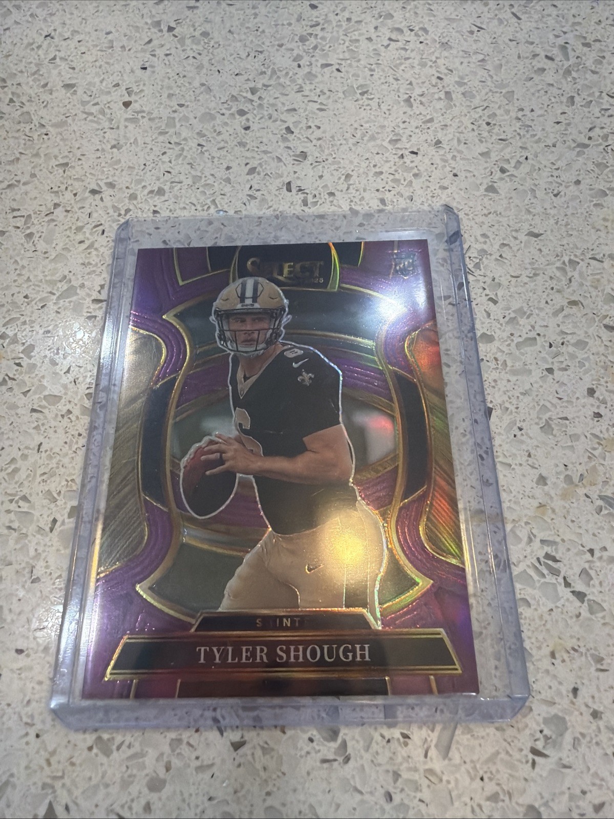 2025 Select Football Tyler Shough Concourse Level Purple Prizm /75 RC