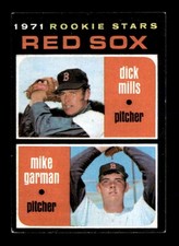 1971 Topps #512 Dick Mills/Mike Garman Red Sox Rookies VG/VGEX X3471449