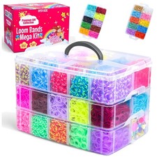 Rainbow Rubber Bands Bracelet Kit - 15200 Pieces, Mega Set