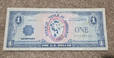 TOYS "R" US GEOFFREY MONEY $1 ONE DOLLAR CERTIFICATE VINTAGE SERIES 1988