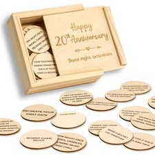 20 Year Anniversary Wood Gifts for Him Her - 20 Year Wedding Anniversary Keep...