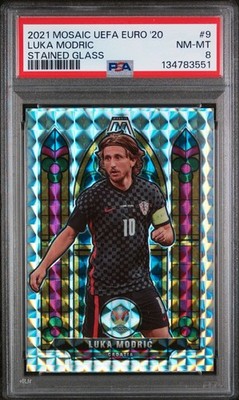 2021 Panini Mosaic UEFA Euro 2020 - Stained Glass Luka Modric #9