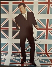 TOM JONES Signed 8”x10” Colour Union Jack photo