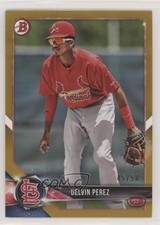 2018 Bowman Prospects Gold 45/50 Delvin Perez #BP138 s3g