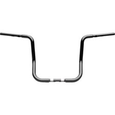 LA Choppers 1.25" Twin Round Handlebar Black 14" Rise Made in USA