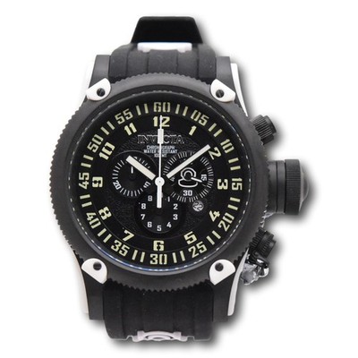 INVICTA ロシアンダイバー 52mm SWISS MOVE Invicta Russian Diver White Black Men's 52mm Swiss Chronograph