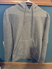 Adidas Women's Lightweight Grey Hoodie Size M Light Grey Hooded Sweatshirt Med
