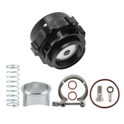 BV50 Black 50mm Turbocharger Blow Off Valve 35psi boost New turbine Aluminum BOV