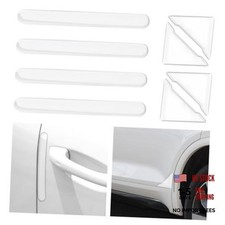 8PCS Transparent Car Door Edge Guards Kit,Anti-Collision  Anti-Scratch Car