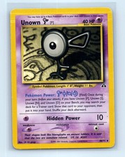 Pokemon tcg Neo Discovery Unown [F] Moderately played on eBay
