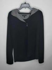 Banana Republic Sweater Adult Men's Size Large Black 1/4 Zip Pullover