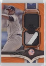2018 Topps Tribute Single Subject Dual Relics Orange 16/25 Luis Severino 0c6