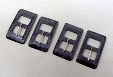 Lot 4 Boucles de ceinture anciennes en galalithe - Mercerie vintage