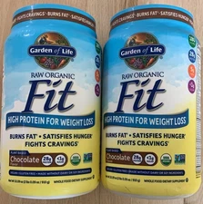 2X Raw Organic Fit, High Protein for Weight Loss Chocolate 2 lbs 0.09 oz (910 g)