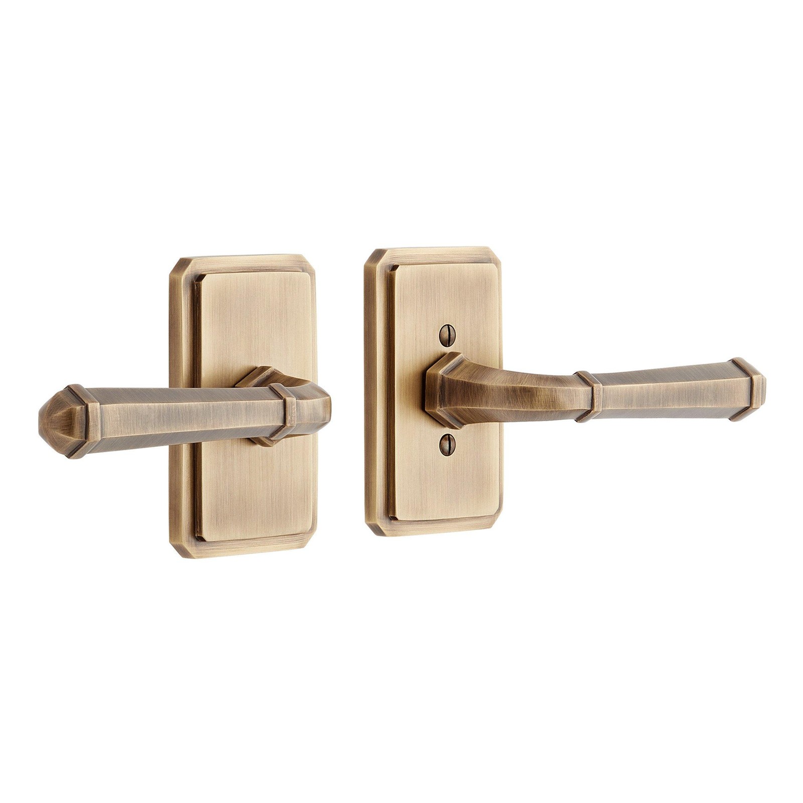 Signature Hardware 552056AB MNG 503 Solid Brass Passage Interior Door Set w 4290₽