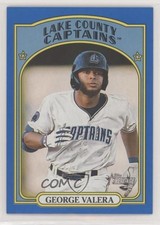 2021 Topps Heritage Minor League Edition Blue Border 84/99 George Valera 0b0