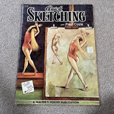 PAUL COZE QUICK SKETCHING - Art Drawing Vintage Paperback Book 115