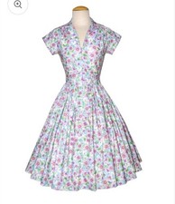 Bernie Dexter Kelly Oh Honey Floral Pinup Dress Size Small