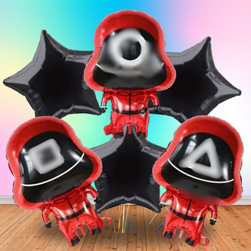 SQUID GAMES TABLEWARE PARTY SUPPLIES BIRTHDAY DECORATION BALLOON banner theme - Picture 66 of 75