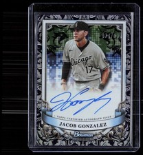 2024 Bowman Sterling #PA-JG Jacob Gonzalez Sterling Silver Refractor Auto #/100