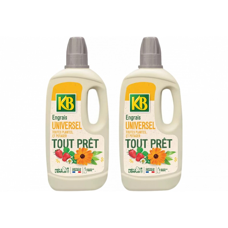 Engrais universel KB pour sauver les plantes fatiguées et booster le potager 2L