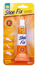 Shoe Fix Permanent Glue Repair Water Resistant Bonding 30ml Tube 151