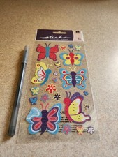 Sticko Spring Butterfly Glittery Stickers