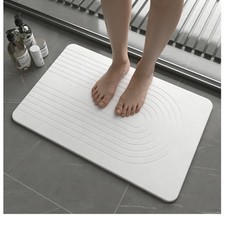 Drvykkn Drying Stone Bath Mats Bathroom, Non-Slip Diatomaceous Earth Bath Mat