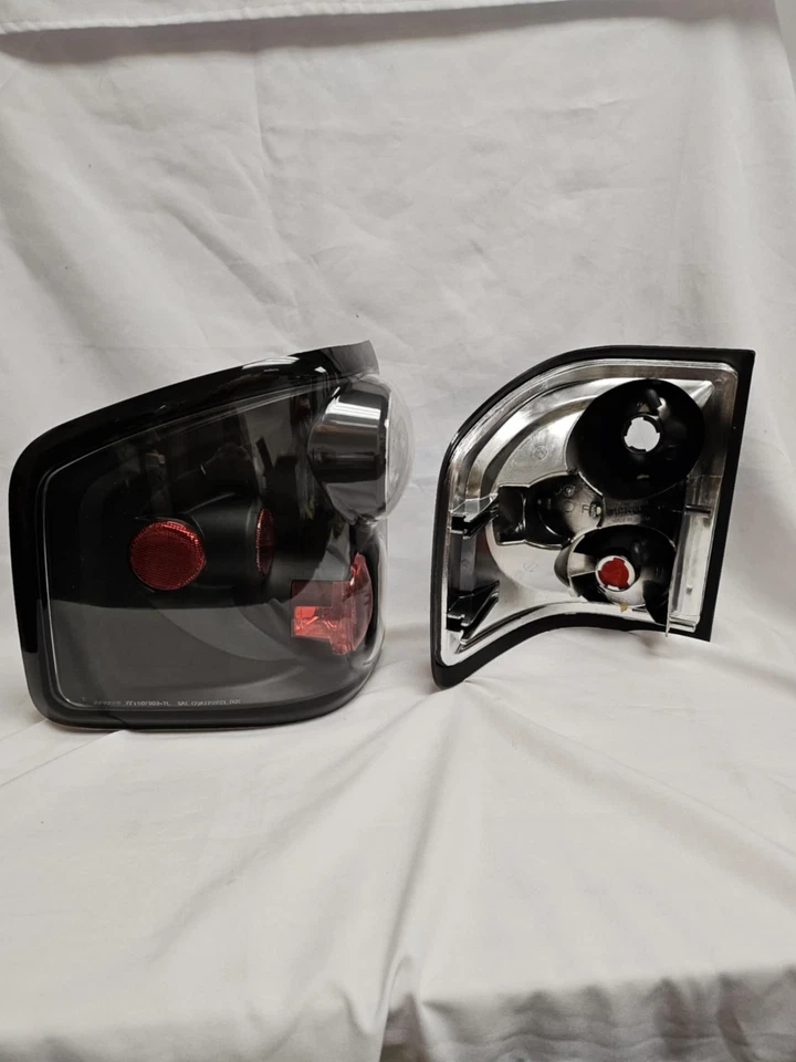 FITS 97-04 FLARESIDE F150 F-150 TRUCK FORD EURO TAIL LIGHTS NEW BLACK HOUSING - Image 4 of 4