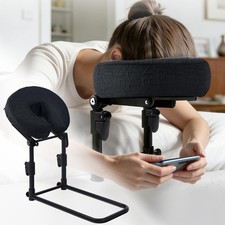 Massage Headrest for Bed with Adjustable Height, Memory Foam Face Cradle, Was...
