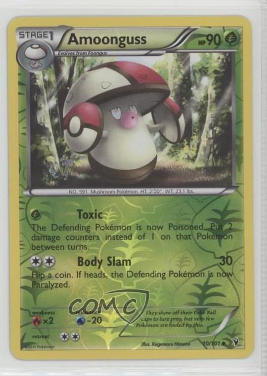 Amoonguss Reverse Foil Pokemon Black & White Noble Victories #10