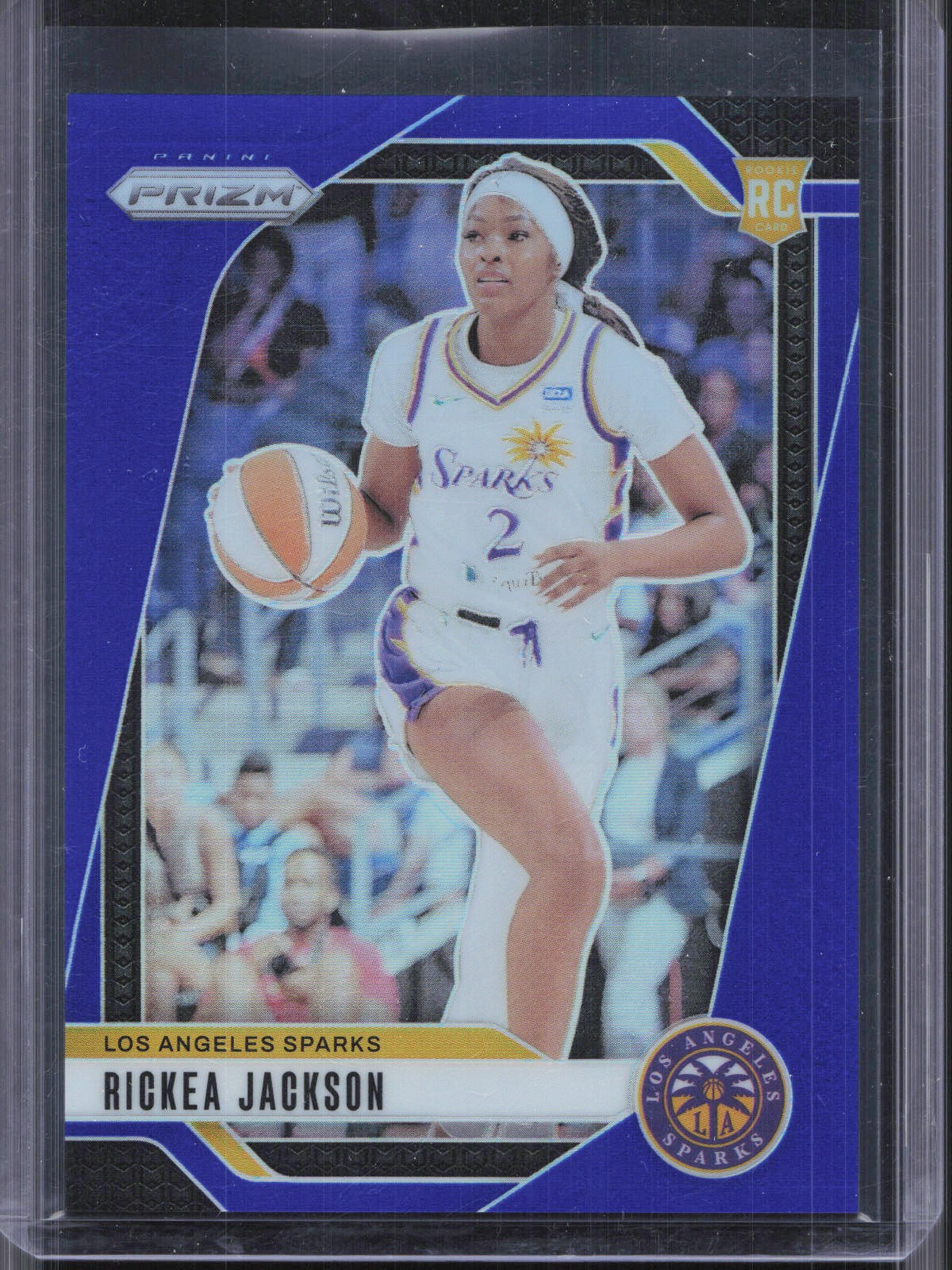 2024 Panini Prizm WNBA #60 Rickea Jackson Blue Prizms #/199