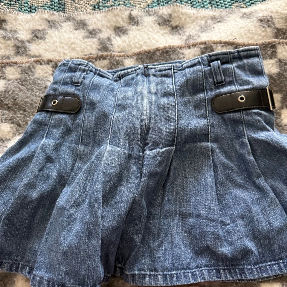 Mary Kate & Ashley Y2k Children's Place Denim & Pink Corduroy Skort Skirt Set 2 - Image 3 of 4