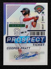 2024 Panini Prospect Edition Silver Prizm Signatures Cooper Pratt #154 Auto 2jg