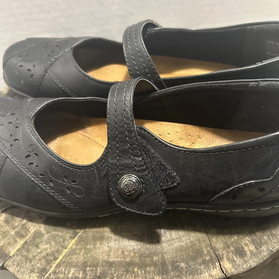 ROCKPORT Colección Mary Jane COBB HILL CUERO NEGRO EX ESTADO Talla 9 Foto 4 de 4