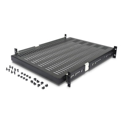 2U Sliding Server Rack Mount Shelf-20 to 30in Adjustable Mounting Depth - Vented