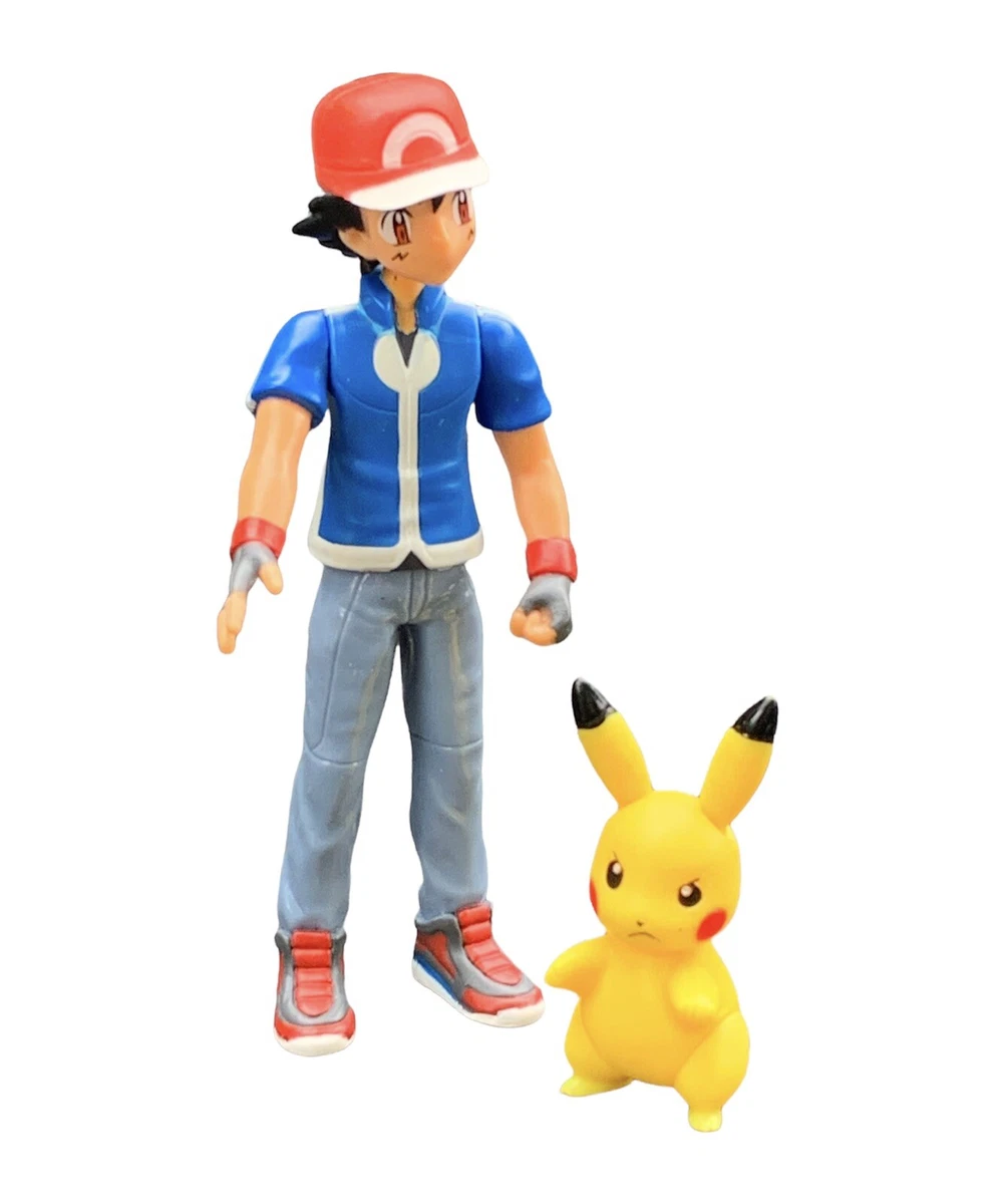 Boneco Pokémon Xy Ash + Pikachu Trainer Figure Tomy