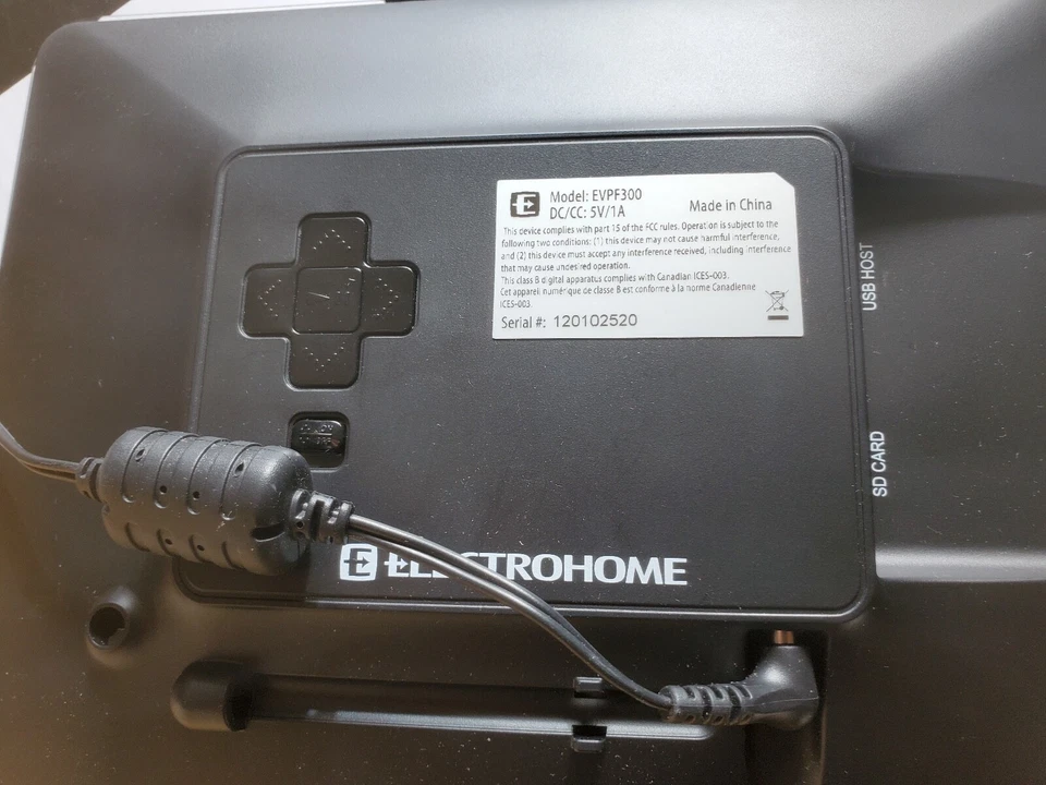 Electrohome 7" Digital Photo Frame - Model EVPF300 - - Image 3 of 4