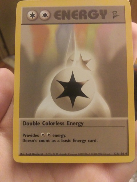 1999 White Double Energy Pok mon Card EBay