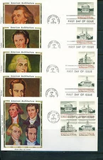 1979 FDC Set of 5 - Scott# 1779-82 - Architecture - Colorano Cachet  UA