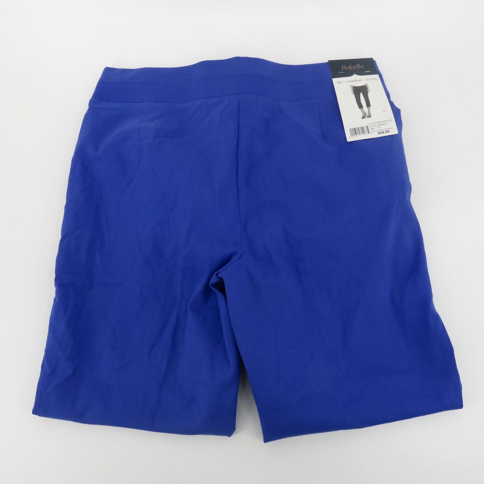 Rafaella Women's Comfort Dress Casual Capri Pants Dazzling Blue Nice Bottom  $58