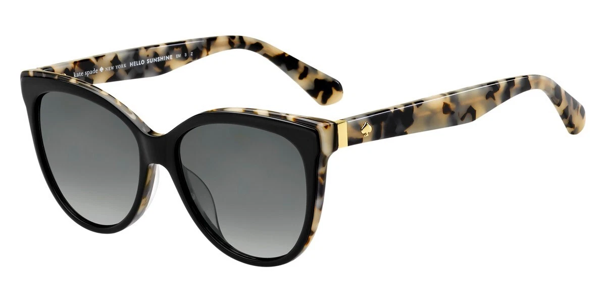 Kate Spade New York Shawna brown tortoise sunglasses with blue green logo case kate spade new york Tortoise Sunglasses for Women for sale  main image 2