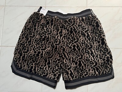 Nike Premium Basketball Shorts Leopard Moon Fossil Faux Fur DQ6176