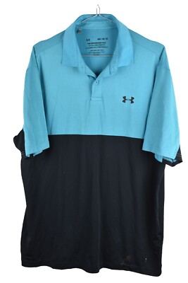 UNDER ARMOUR Poloshirt Blau Größe M Herren Sommer Sport Aktiv