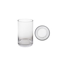 Mega Vases - 5" x 10" Cylinder Glass Vase - 1 Piece, Clear