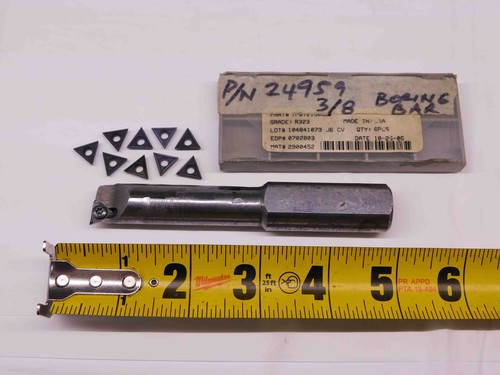CIRCLE MACHINE CO. 3/4 SHANK DIA QSBI625/75021/25R INDEXABLE BORING BAR .75 - Picture 2 of 7
