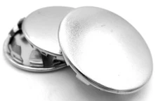 1 1/4" Hole Fit Cap Nickel Plated Steel Snap In Plugs All Weather For 1.25" Hole