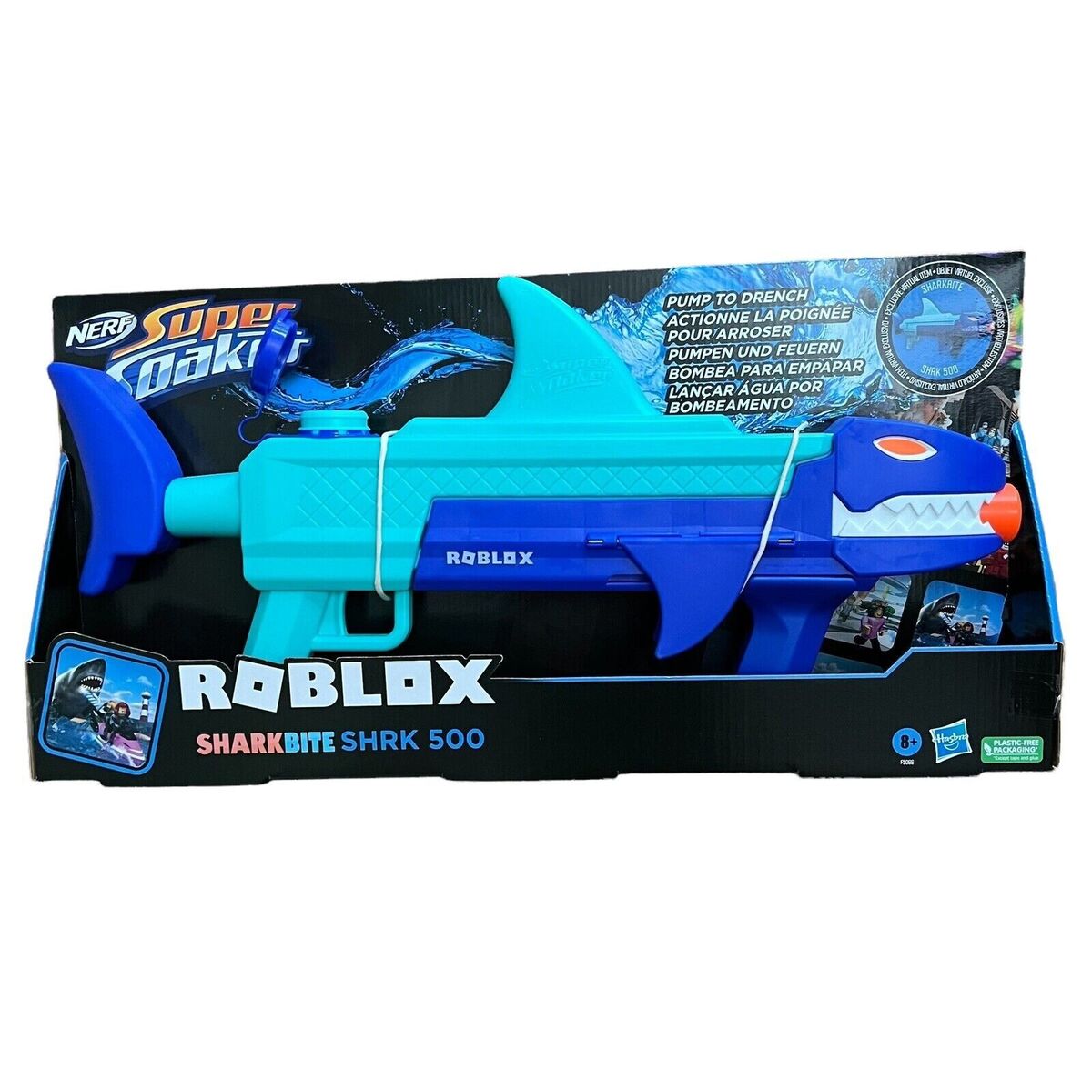 NERF Super Soaker Roblox SharkBite: SHRK 500 Water Blaster