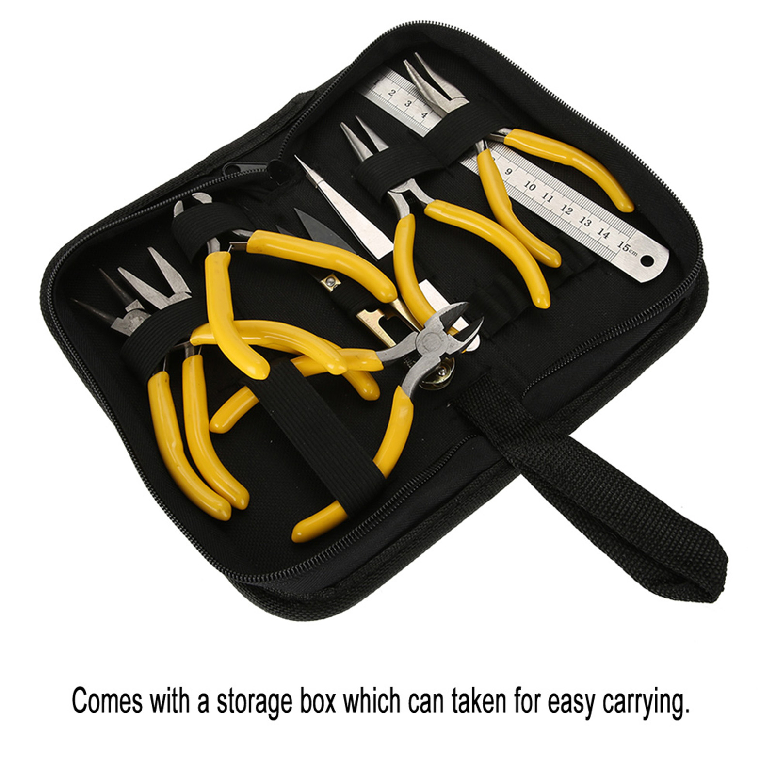 9pcs Jewelers Pliers Set Jewelry Making Beading Craft Mini Plier Kit Scissors eBay