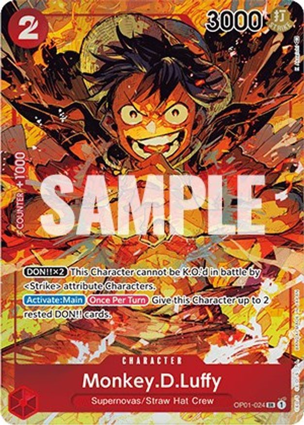 Monkey.D.Luffy (024) (Parallel) OP01-024 Romance Dawn Foil for